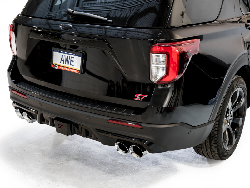 AWE Tuning 2020+ Ford Explorer ST Touring Edition Exhaust w/ Chrome Silver Tips - Image 9
