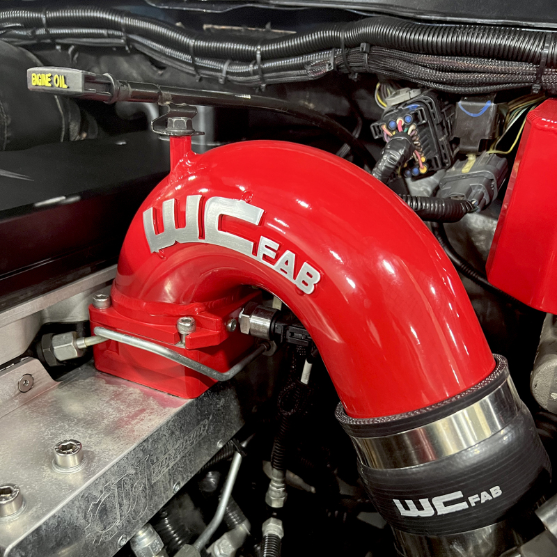 Wehrli 03-07 Dodge 5.9L Cummins High Flow Intake Bundle Kit - WCFab Red - Image 8