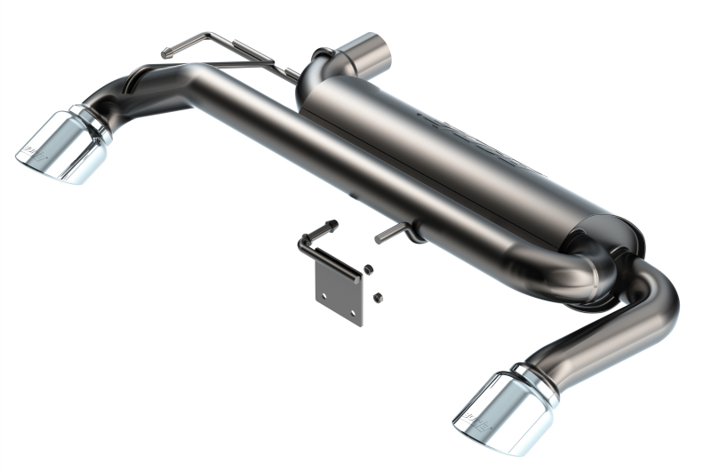 Borla 21-22 Ford Bronco 2.3L 4WD ATAK Axle Back Exhaust w/ Bright Chrome Tips - Image 4