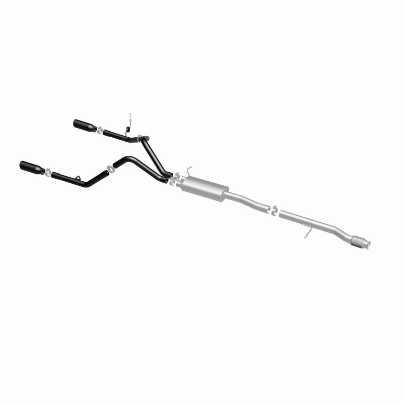 MagnaFlow SYS Cat-Back 4in Black Dual Split Rear Tips 14-15 Chevy Silverado/GMC Sierra 4.3L-5.3L - Image 3