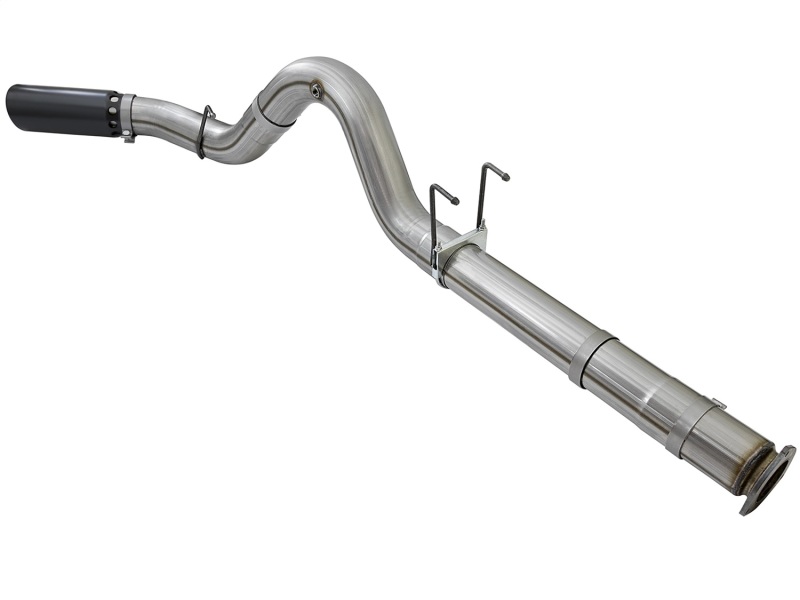 aFe Large Bore-HD 5in DPF Back 409 SS Exhaust System w/Black Tip 2017 Ford Diesel Trucks V8 6.7L(td) - Image 5