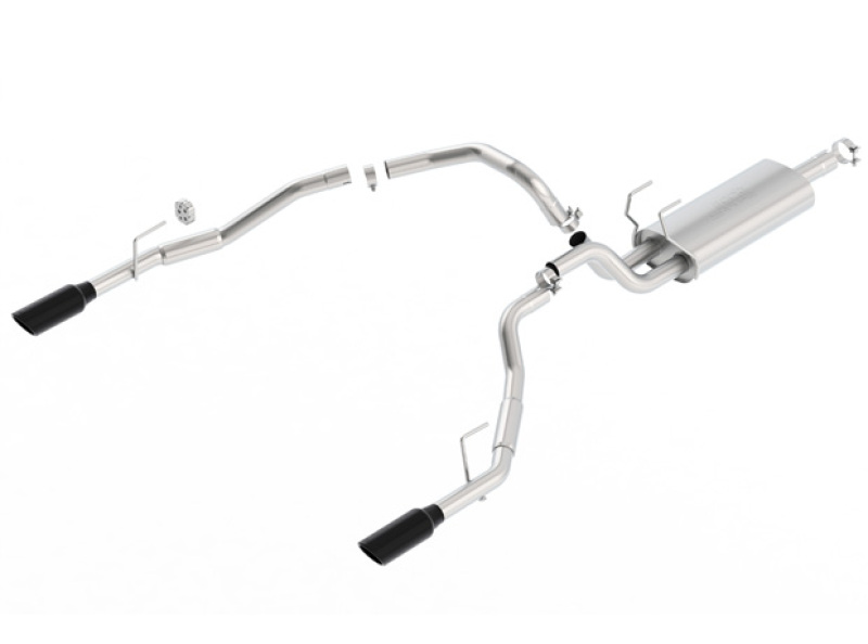 Borla 09-17 Dodge Ram 1500 5.7L V8 3in to Dual 2.5in Single Round Rolled Angle-Cut S-type Exhaust - Image 7