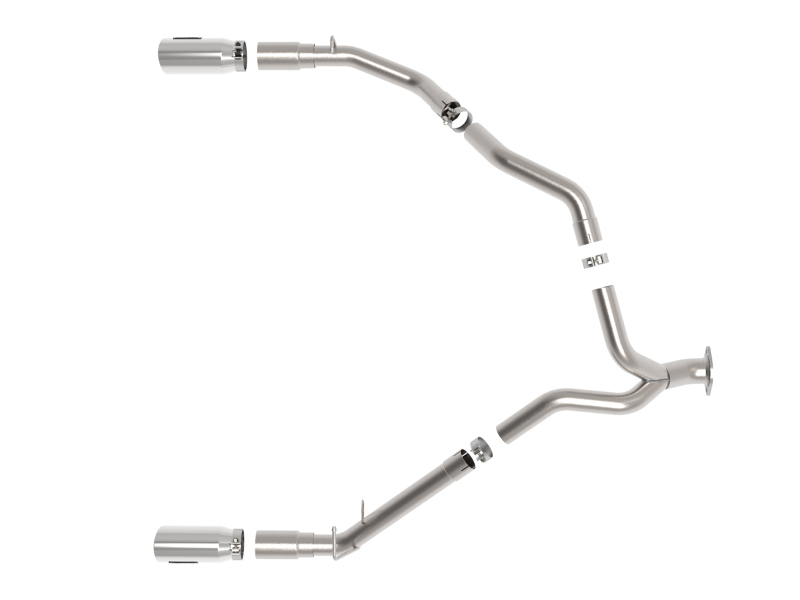 aFe Large Bore-HD 3in 409SS DPF-Back Exhaust System w/ Polished Tip RAM 1500 20-21 V6-3.0 - Image 9