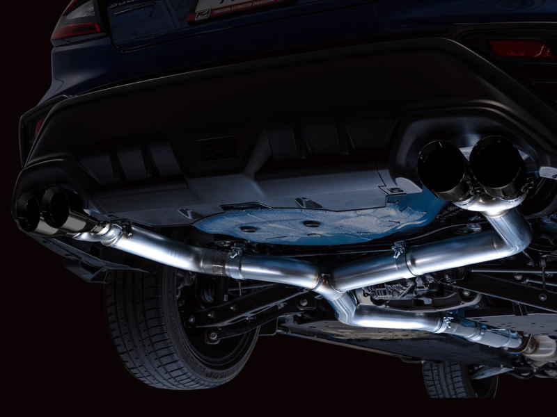 AWE Tuning 2022+ VB Subaru WRX Track Edition Exhaust - Diamond Black Tips - Image 2