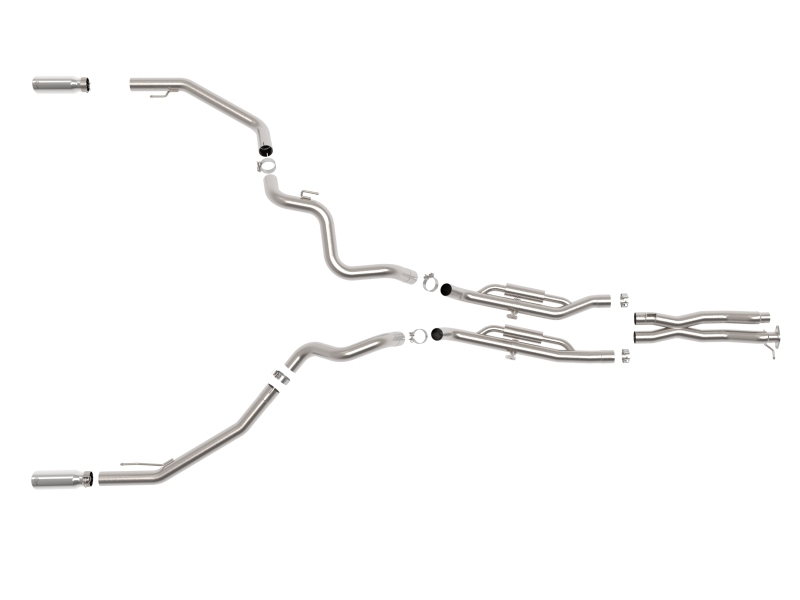 aFe 24-25 Ford Ranger Raptor Vulcan Series 3in 304 SS Cat-Back Exhaust w/ Polished Tips - Image 3