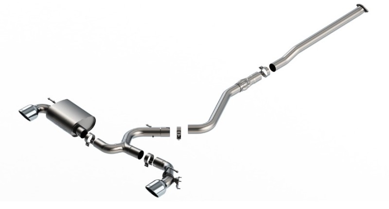 Borla 22-23 Hyundai Kona N 2.0L 4 CYL. Turbo AT/MT ATAK Catback Exhaust Bright Chrome - Image 2
