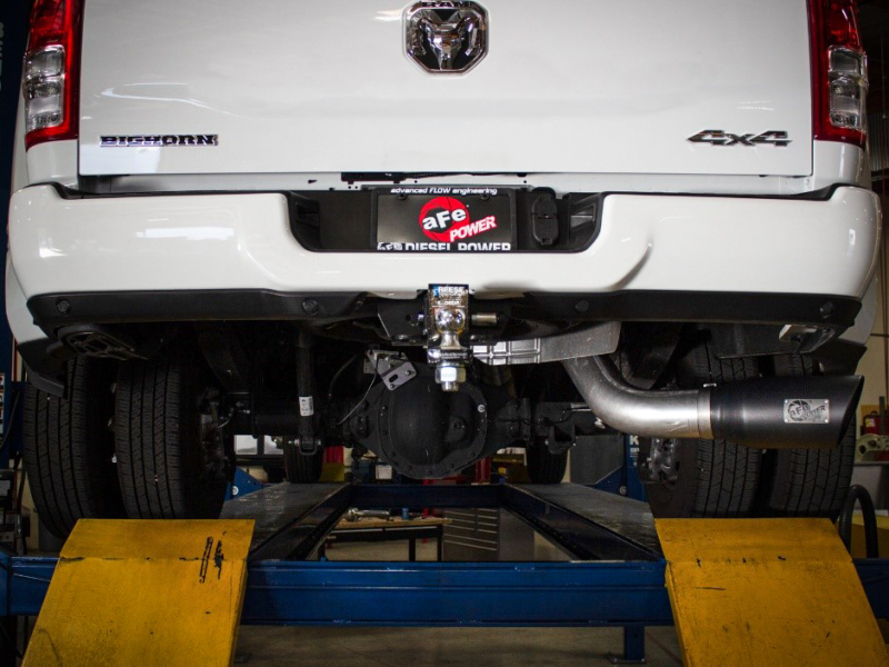 aFe ATLAS 5in Alum Steel DPF-Back Exhaust System w/Polished Tip 19-20 Ram Diesel Trucks L6-6.7L (td) - Image 4