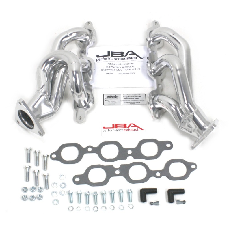 JBA 14-20 GM Truck 4.3L V6 1-5/8in Primary Silver Ctd Cat4Ward Header - Image 2