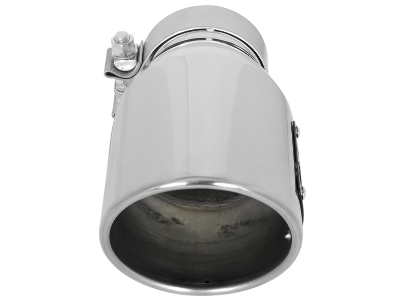 aFe MACH Force-Xp Universal Exhaust Tip 3 IN Inlet x 4-1/2 IN Outlet x 9 IN L- Polished Tip - Image 3