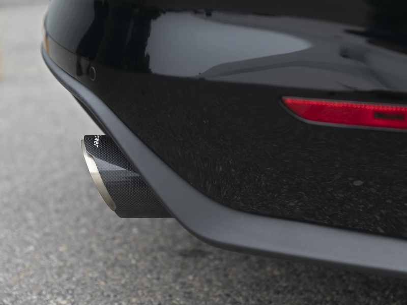 aFe MACH Force Xp SS Axle Back Exhaust System w/ Carbon Fiber Tips 15-17 Ford Mustang GT V8-5.0L - Image 5