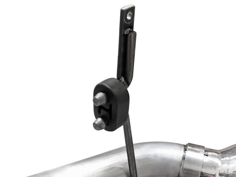 aFe Large Bore-HD 4in 409 Stainless Steel DPF-Back Exhaust w/Polished Tips 15-16 Ford Diesel Truck - Image 4