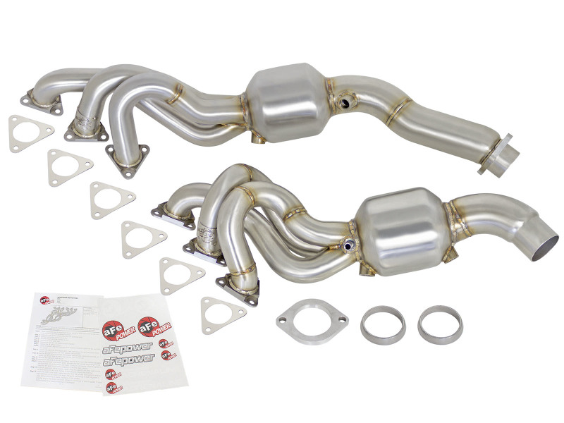 aFe Twisted Steel Headers (Catted) 01-06 BMW M3 L6-3.2L S54 - Image 7