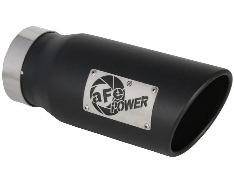 aFe Large Bore-HD 3 IN 409 Stainless Steel DPF-Back Exhaust System w/Black Tip RAM 1500 20-21 V6-3.0 - Image 8