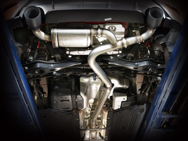 aFe 22-23 Hyundai Kona N L4 2.0L(t) Takeda 3in 304 SS Cat-Back Exhaust System w/ Black Tips - Image 4