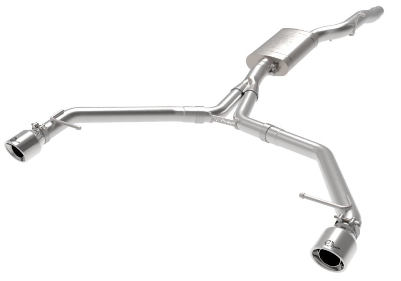 aFe MACH Force-Xp 13-16 Audi Allroad L4 SS Axle-Back Exhaust w/ Polished Tips - Image 2