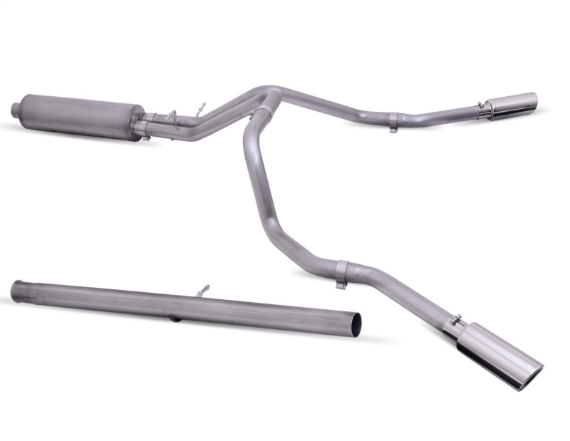 Gibson 20-22 Silverado/GMC Sierra 2500 HD 6.6L Crew Cab (Long Bed) Cat-Back Dual Extreme Exhaust - Image 2