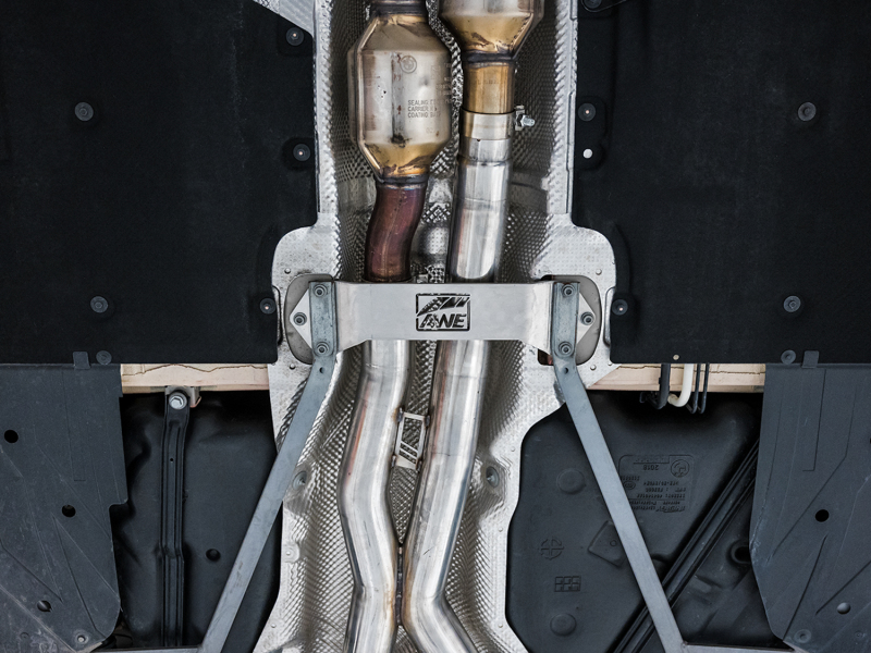 AWE Tuning BMW F8X M3/M4 Track Edition Catback Exhaust - Diamond Black Tips - Image 9