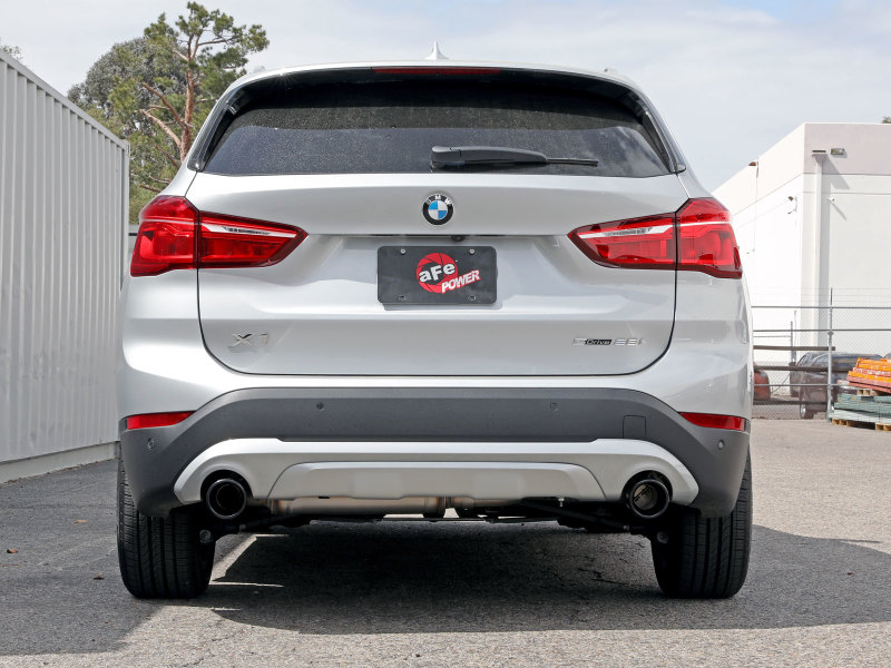 aFe MACHForce XP Exhausts Axle-Back 15-21 BMW X1 2.0L (t) (SS w/Black Tips) - Image 2