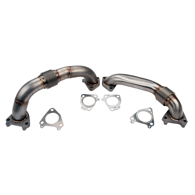 Wehrli 01-04 Duramax LB7 Billet Exhaust Manifold & SS Up Pipes w/ Gaskets and ARP Hardware - Image 4