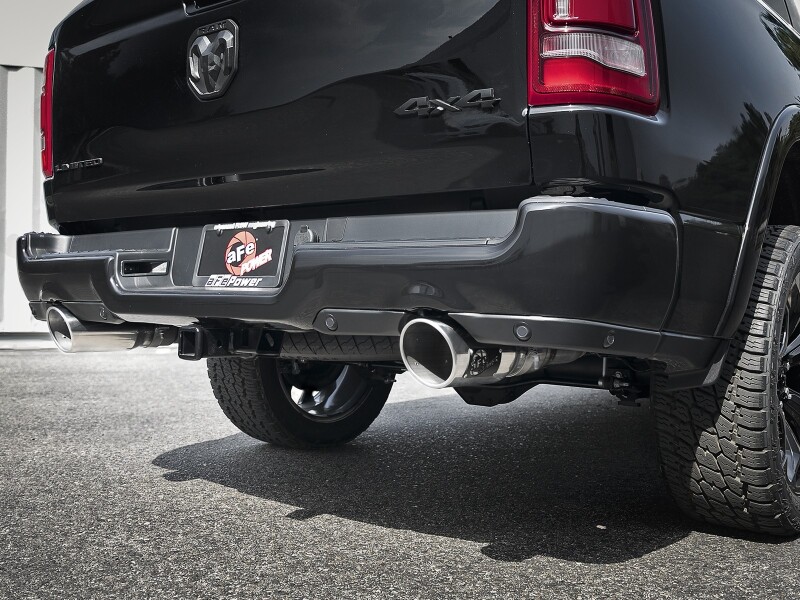 aFe Large Bore-HD 3in 409SS DPF-Back Exhaust System w/ Polished Tip RAM 1500 20-21 V6-3.0 - Image 7