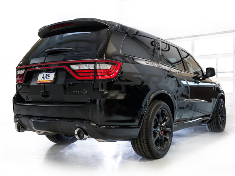 AWE Tuning 18-23 Dodge Durango SRT & Hellcat Track Edition Exhaust - Chrome Silver Tips - Image 3