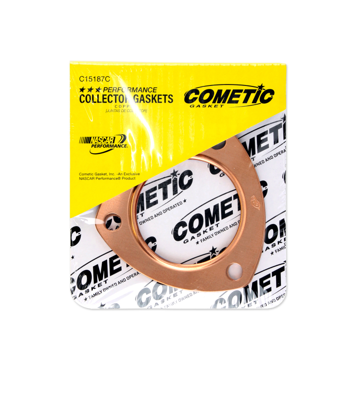 Cometic Exhaust Header Collector Gasket .043in Copper-2.5in Diameter Port-3.5in Bolt Circle-Set - Image 3