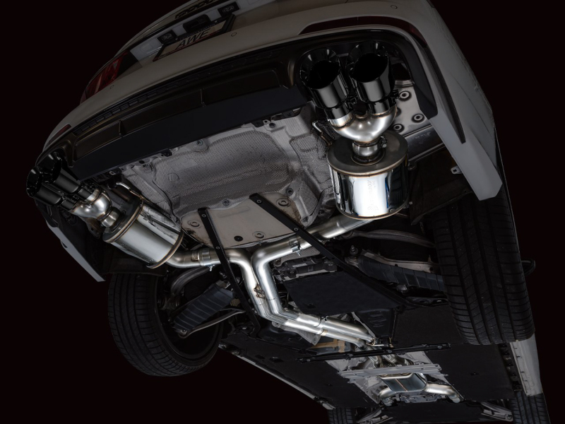 AWE Tuning 19-23 Audi C8 S6/S7 2.9T V6 AWD Touring Edition Exhaust - Diamond Black Tips - Image 5
