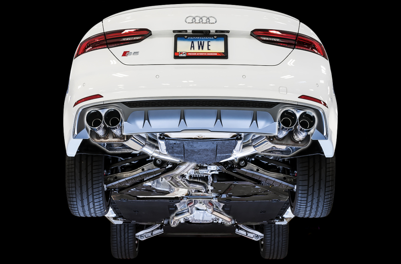 AWE Tuning Audi B9 S5 Coupe SwitchPath Exhaust w/ Chrome Silver Tips (102mm) - Image 3