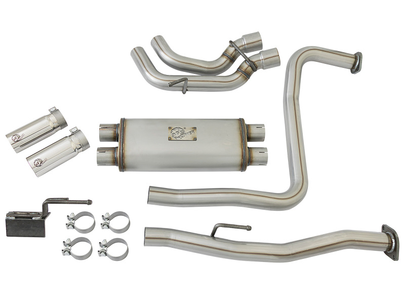 aFe Rebel Series 3in SS Cat-Back Exhaust System w/ Polished Tip 04-15 Nissan Titan V8 5.6L - Image 9
