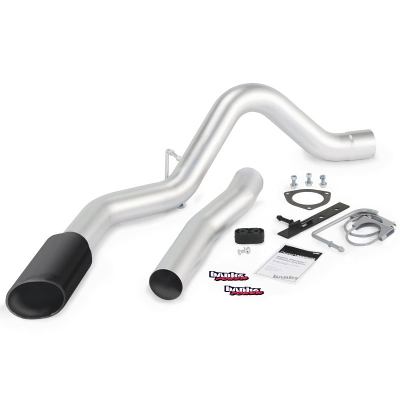 Banks Power 15 Chevy 6.6L LML ECLB/CCSB/CCLB Monster Exhaust System - SS Single Exhaust w/ Black Tip - Image 3