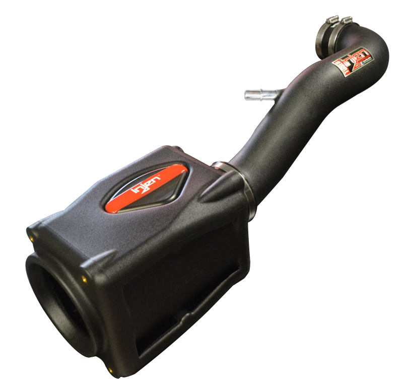 Injen 2018+ Jeep Wrangler JL V6-3.6L Wrinkle Black Oiled Power-Flow Air Intake System - Image 2