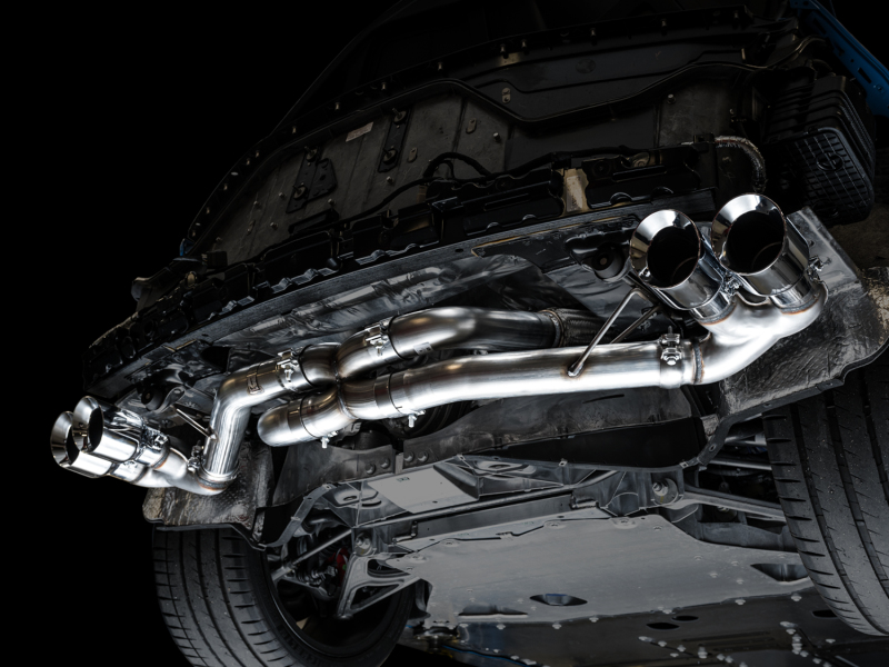 AWE Tuning 2020 Chevrolet Corvette (C8) Track Edition Exhaust - Quad Chrome Silver Tips - Image 8