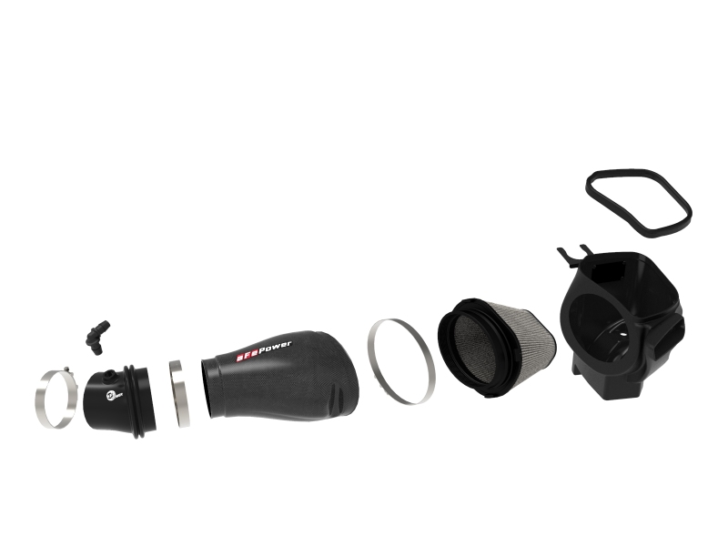 aFe Track Series Carbon Fiber Pro Dry S AIS - 19-20 Jeep Grand Cherokee Trackhawk 6.2L - Image 2