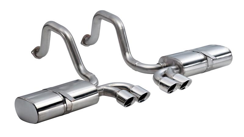 Corsa 1997-2004 Chevrolet Corvette C5 Z06 5.7L V8 Polished Sport Axle-Back Exhaust - Image 8