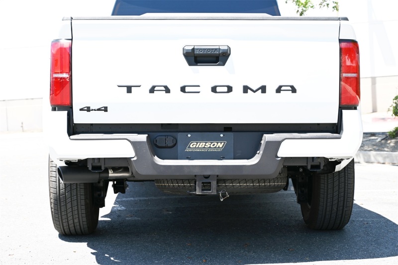 Gibson 24-25 Toyota Tacoma 2.4L Double Cab Black Elite Cat-Back Single Exhaust - Image 3