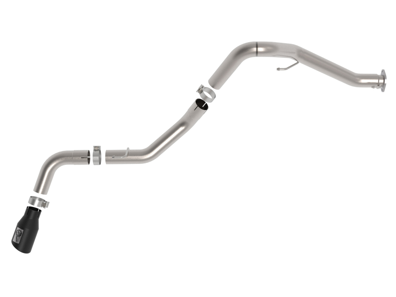 aFe 2021+ Jeep Gladiator V6-3.0L (td) Vulcan Series 3in 304 SS DPF-Back Exhaust System - Black Tip - Image 9
