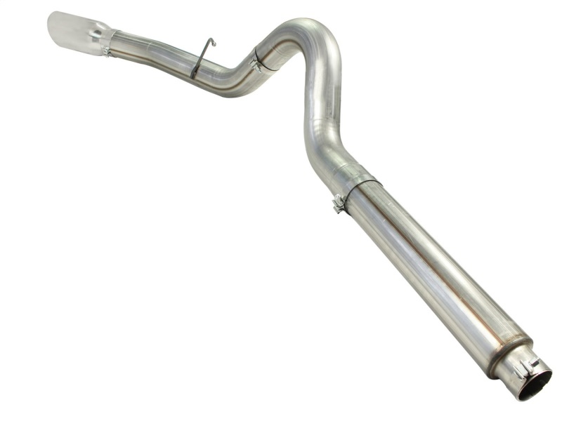 aFe MACHForce XP 5in DPF-Back Stainless Steel Exh Sys, polished tip,Ford Diesel Trucks 08-10 V8-6.4L - Image 4