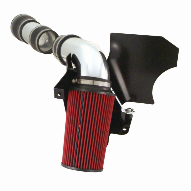 Spectre 99-03 Ford SD V10-6.8L F/I Air Intake Kit - Clear Anodized w/Red Filter - Image 2