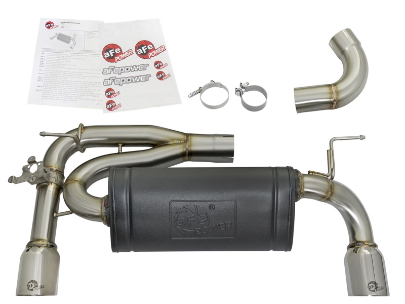 aFe MACHForce XP 16-17 BMW 340i/iX 440i/iX L6-3.0L (t) SS Axle-Back Exhaust w/Polished Tips - Image 7