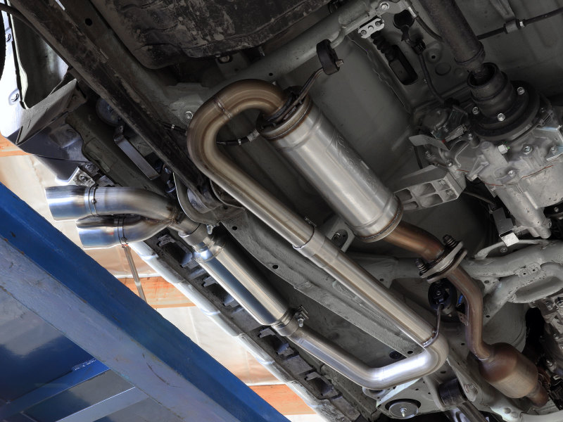 aFe 18-21 Suzuki Jimny Takeda 2-1/4in. 304 SS Cat-Back Exhaust w/ Blk Tip - Image 3