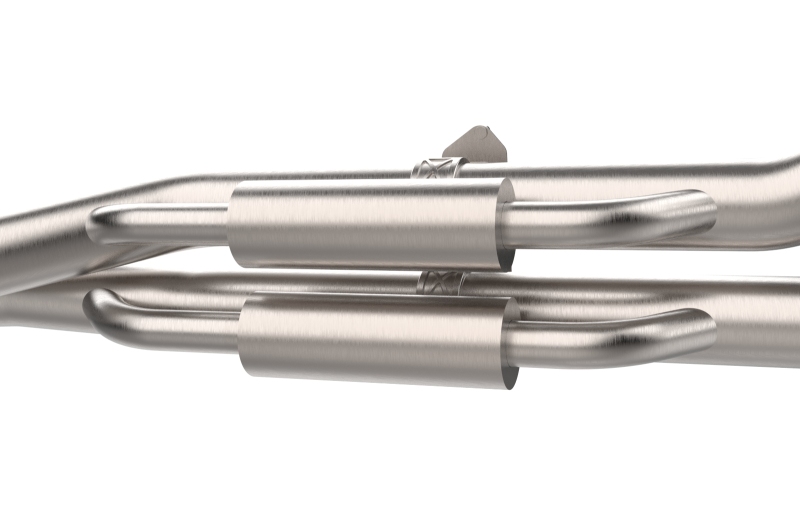 aFe 24-25 Ford Ranger Raptor Vulcan Series 3in 304 SS Cat-Back Exhaust w/ Polished Tips - Image 2