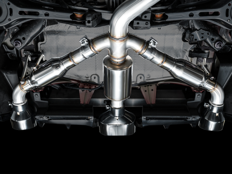 AWE Tuning 2023+ Toyota GR Corolla Track Edition Exhaust - Diamond Black Tips - Image 3