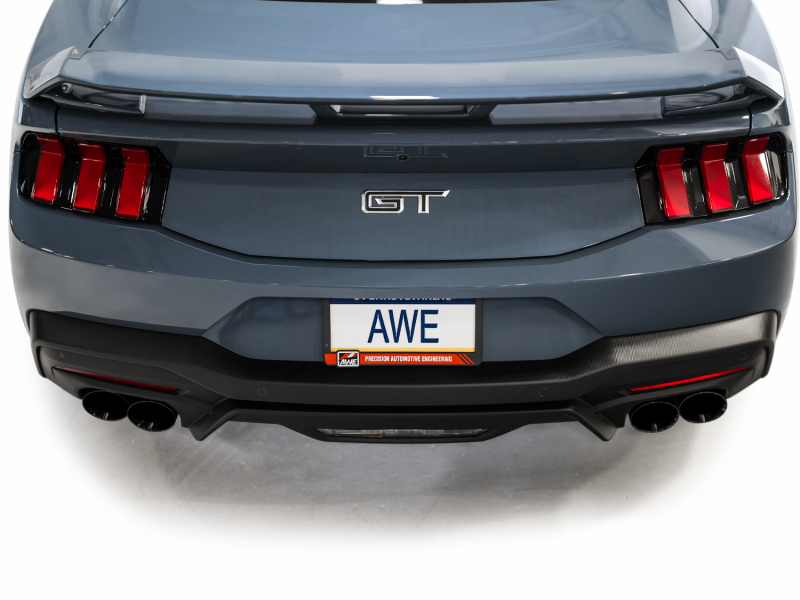 AWE 2024 Ford Mustang GT Fastback S650 RWD SwitchPath Catback Exhaust w/ Quad Diamond Black Tips - Image 8