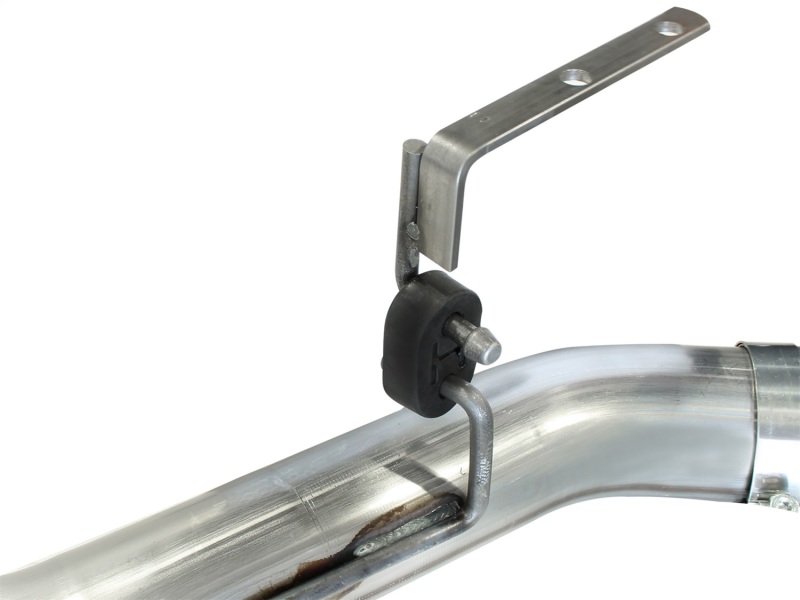 aFe MachForce XP Exhaust 4inch DP-Back All SS 2011-14 GM Diesel Trucks V8-6.6L LML Polished - Image 3