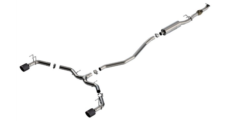 Borla 2023 Integra/22-23 Civic Si 1.5L 4 CYL. MT FWD 4DR 2.50in S-Type Catback Exhaust Carbon Fiber - Image 2