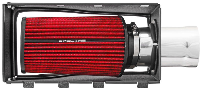 Spectre 11-14 Ford F-Series SD V8-6.7L DSL Air Intake Kit - Polished w/Red Filter - Image 8