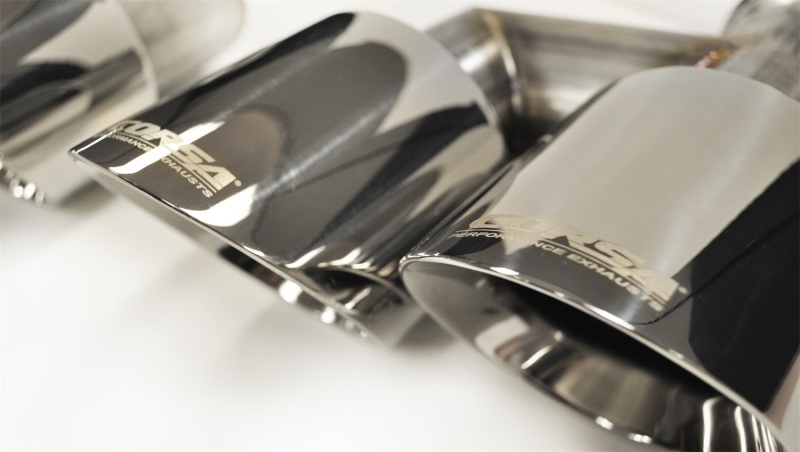 Corsa 2015-2017 Ford Mustang GT 5.0 Polish Quad Tips Kit - Image 4