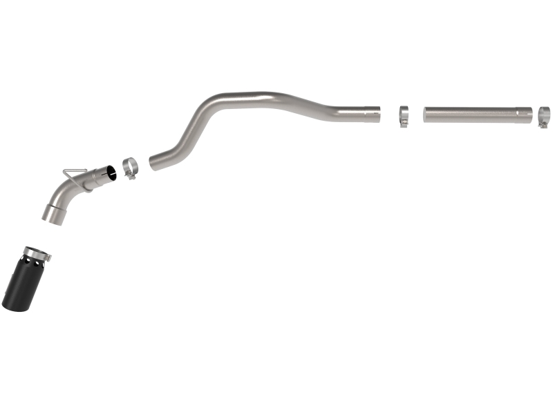 aFe LARGE BORE HD 3in 409-SS DPF-Back Exhaust w/Black Tip 14-18 RAM 1500 EcoDiesel V6-3.0L (td) - Image 5
