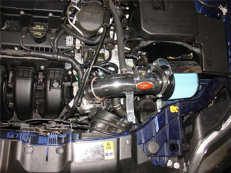 Injen 12 Ford Focus 2.0L 4cyl Polished Air Intake w/MR Tech, Web Nano-Fiber Dry Filter & Heat Shield - Image 4