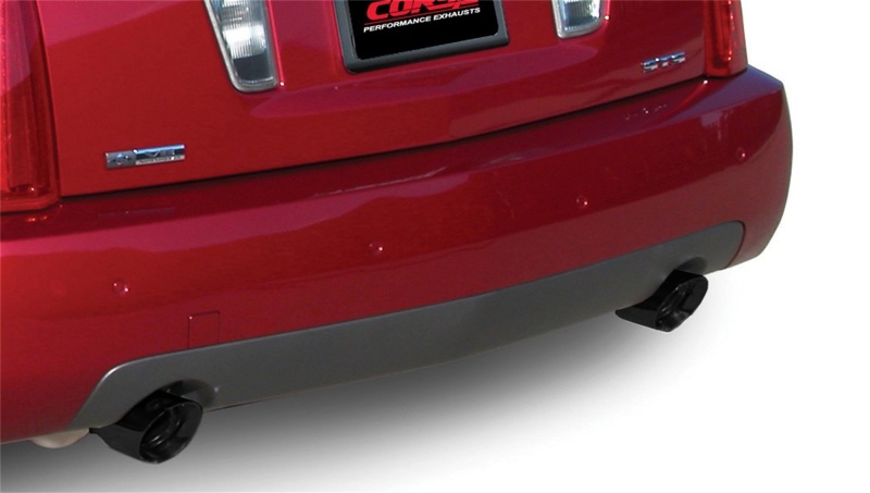 Corsa 2005-2007 Cadillac STS 4.6L 2.5in Axle-Back Dual Rear w Single 4in Black Pro-Series Tips - Image 3
